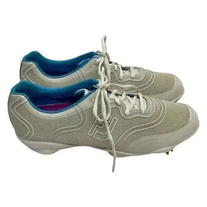 Footjoy FJ Aspire Flex Zone Size 9 M Spikes Lace Up Golf Ahtletic Cleats 98895